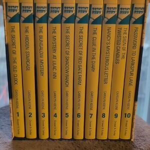 Nancy Drew Mystery Stories Book Set